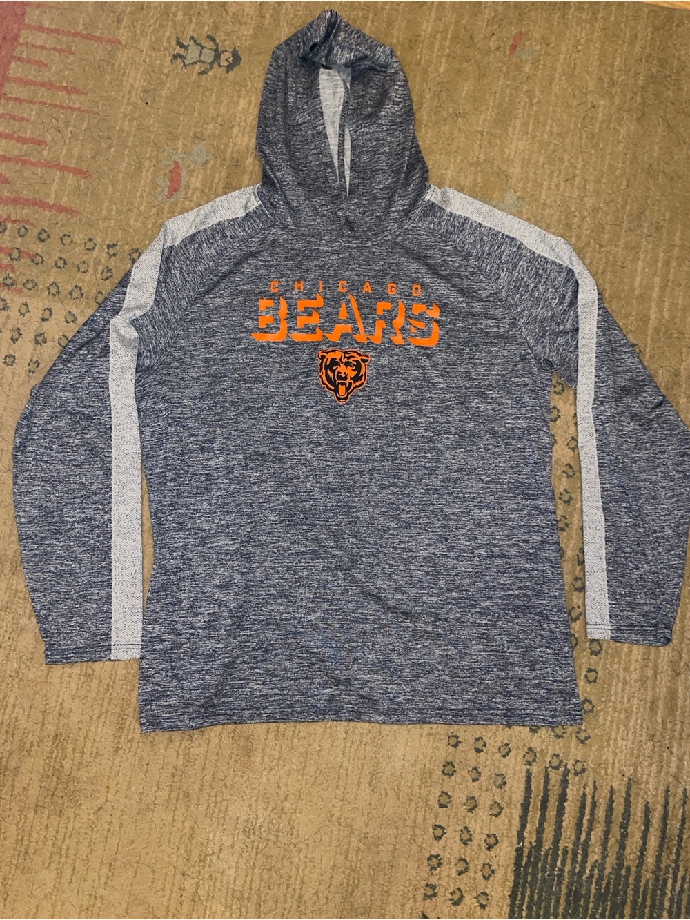 Fanatics Navy and Orange Chicago Bears Hooded Pullover